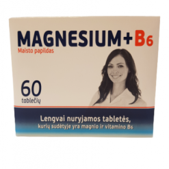 Maisto papildas MAGNESIUM + B6, 60 tab.