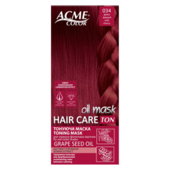 Atspalvį suteikianti plaukų kaukė ACME COLOR HAIR CARE TON OIL MASK, 30 ml, Nr. 034