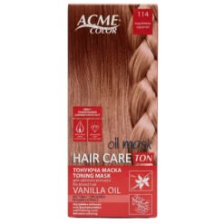 Atspalvį suteikianti plaukų kaukė ACME COLOR HAIR CARE TON OIL MASK, 30 ml, Nr. 114