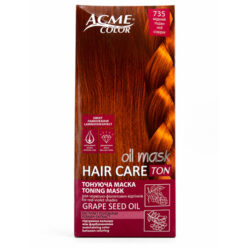 Atspalvį suteikianti plaukų kaukė ACME COLOR HAIR CARE TON OIL MASK, 30 ml, Nr. 735