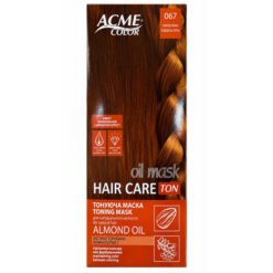 Atspalvį suteikianti plaukų kaukė su laminavimo efektu ACME COLOR HAIRCARE TON OIL MASK Nr. 067, 30 ml