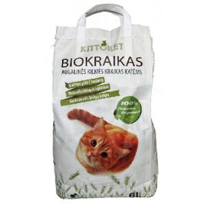 Augalinės kilmės kačių kraikas KITTOILET, 3,5 kg