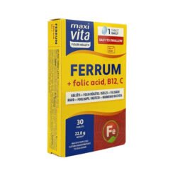 Maisto papildas GELEŽIS + FOLIO RŪGŠTIS, 30 tab.