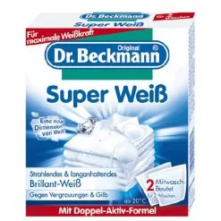 Отбеливатель для ткани DR. BECKMANN SUPER WEIB, 2x40 г – SvarosPrekes.lt
