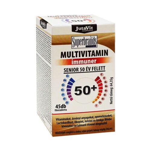 Maisto papildas JUTAVIT MULTIVITAMIN IMMUNER SENIOR 50+, 45 tab.