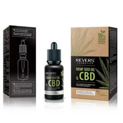 Natūralios kilmės kanapių aliejus REVERS HEMP SEED OIL & CBD, 15 ml – SvarosPrekes.lt