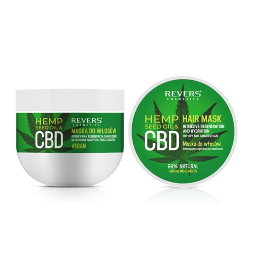 Plaukų kaukė REVERS HEMP SEED OIL & CBD, 250 ml