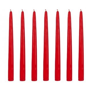Stalo žvakė, h-25 cm, D2 cm, raudona spalva, 100 vnt.