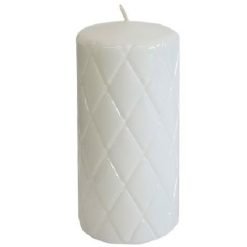 Dekoratyvinė žvakė ADPAL, 15x7 cm, balta