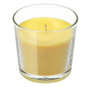 Žvakė stikliniame indelyje VILLA VERDE, 8 cm