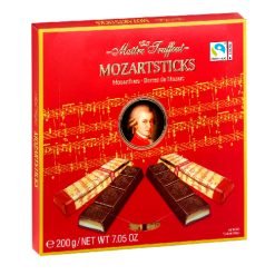 Juodojo šokolado saldainiai MOZARTSTICKS, 200 g