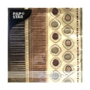 Popierinės servetėlės PAP STAR, 3 sluoksnių, 33 × 33 cm, 20 vnt.