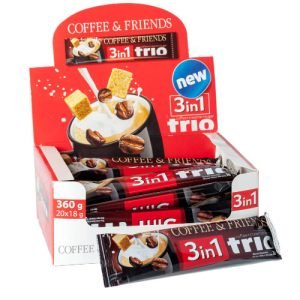 Tirpusis kavos gėrimas COFFEE & FRIENS 3 IN 1, 20 × 18 g