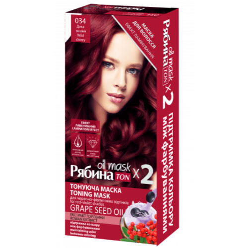 Atspalvį suteikianti plaukų kaukė ACME COLOR REBINA TON OIL MASK, 2x30 ml, Nr. 034 – SvarosPrekes.lt