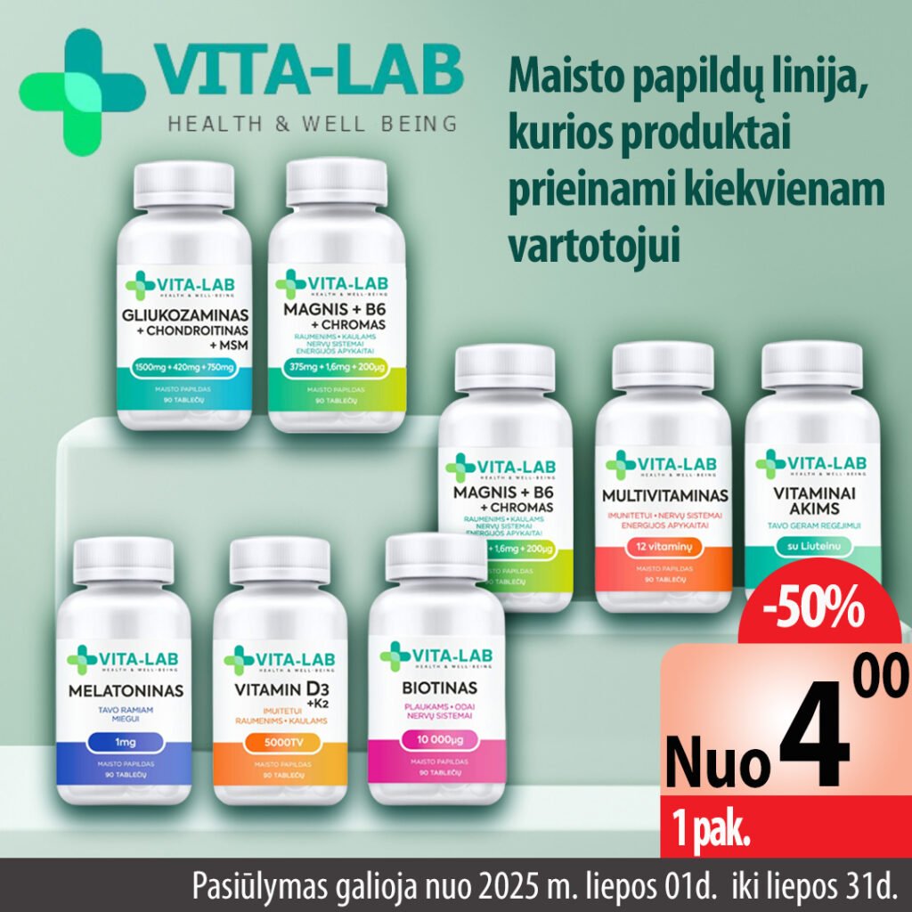 Reklaminis baneris maisto papildai