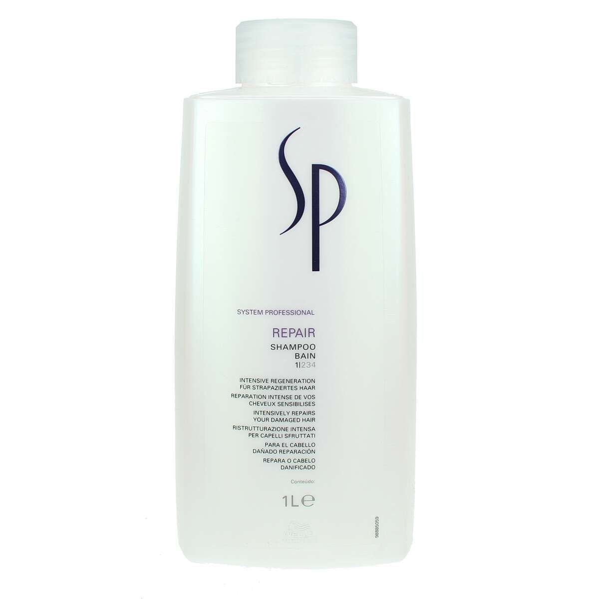 Šampūnas pažeistiems plaukams Wella SP Repair Shampoo 1000 ml – SvarosPrekes.lt