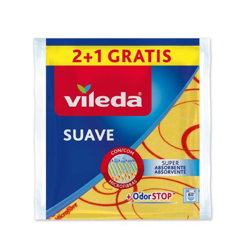 Šluostės VILEDA ULTRA FRESH SUAVE, 3 vnt. – SvarosPrekes.lt