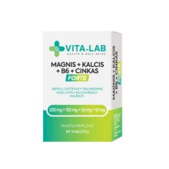 Maisto papildas VITA-LAB magnis + kalcis + B6 + cinkas, 30 kaps. – SvarosPrekes.lt