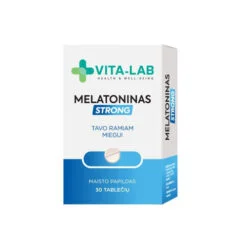 Maisto papildas VITA-LAB melatoninas, 2 mg, 30 kaps. – SvarosPrekes.lt
