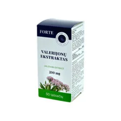 Maisto papildas valerijonų ekstraktas, 200 mg, 50 kaps. – SvarosPrekes.lt