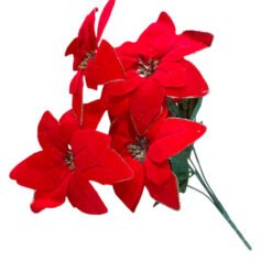 Dirbtinė gėlė Puansetija, 47 cm – SvarosPrekes.lt