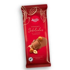 Pieninis šokoladas su lazdynų riešutais LAIMA, 90 g