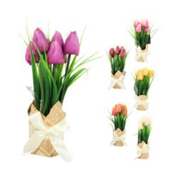 Dirbtinės gėlės tulpės, 24 cm