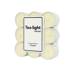 Kvapiosios arbatinės žvakutės TEA-LIGHT VANILLA, 18 vnt.