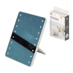 Pastatomas kosmetinis veidrodis su LED apšvietimu URBAN LIVING, 17x4x22 cm