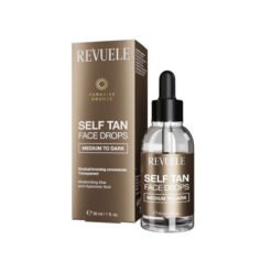 Savaiminio įdegio veido lašai REVUELE SELF TAN MEDIUM TO DARK, 30 ml