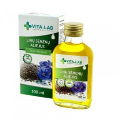Maisto-papildas-VITA-LAB-šalto-spaudimo-linų-sėmenų-aliejus,-100-ml