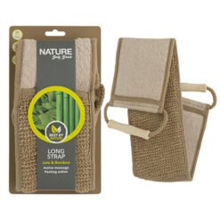 Nugaros prausimosi juosta NATURE BODY BREAK JUTE & BAMBOO