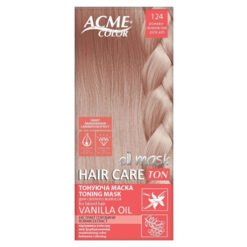 Atspalvį suteikianti plaukų kaukė su laminavimo efektu ACME COLOR HAIR CARE TON OIL MASK Nr. 124