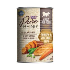 Visavertis suaugusių šunų pašaras su vištiena ir daržovėmis PURE BEING, 400 g