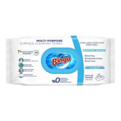 Drėgnos servetėlės įvairiems paviršiams valyti BINGO, 96 vnt.