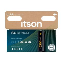 Maitinimo elementai ITSON, AA, 1,5 V, 8 vnt.