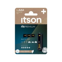 Maitinimo elementai ITSON, AAA, 1,5 V, 4 vnt.