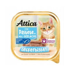 Visavertis suaugusių kačių paštetas su aliaskine menke ATTICA, 100 g