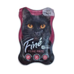 Visavertis suaugusių kačių paštetas su veršiena FINE, 85 g