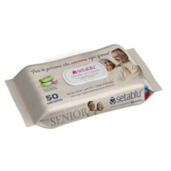 Drėgnos servetėlės suaugusiems SETABLU SENIOR ALOE VERA, 50 vnt.