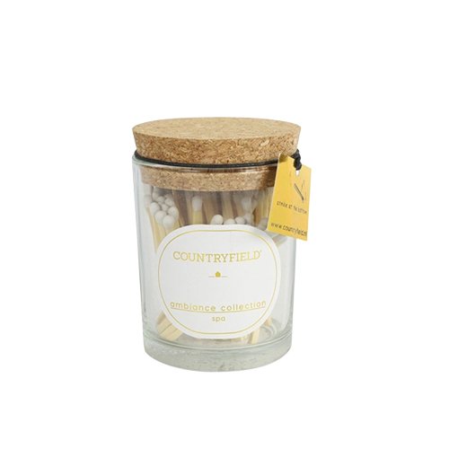 Degtukai stikliniame indelyje COUNTRYFIELD, 9,5 cm