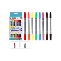 Dvipusiai flomasteriai, 8 vnt.