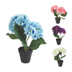 Dirbtinė gėlė vazone hortenzija, 34 cm
