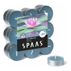 Kvapiosios arbatinės žvakės SPAAS FAIRY WATERLILY, 18 vnt., 8 h