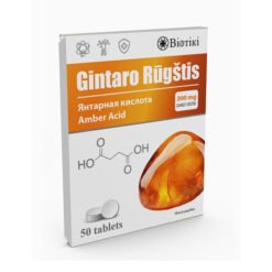Maisto papildas GINTARO RŪGŠTIS BIOTIKI, 50 tab.