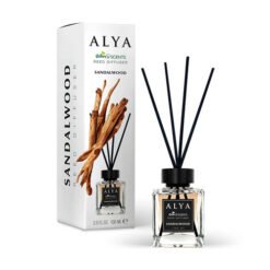 Namų gaiviklis su lazdelėmis ALYA SANDALWOOD, 100 ml