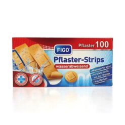 Vandeniui atsparių pleistrų rinkinys FIGO, 100 vnt.