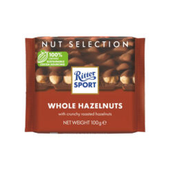 Pieniškas šokoladas su neskaldytais riešutais RITTER SPORT, 100 g