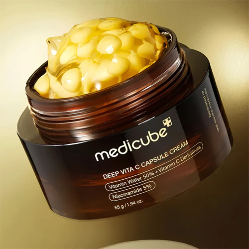 Veido kremas MEDICUBE DEEP VITA C CAPSULE CREAM, 55 g - Image 2