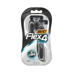Vienkartiniai skustuvai BIC FLEX 4, 3 vnt.